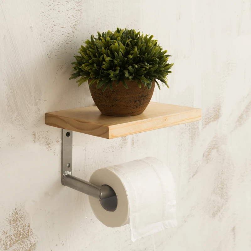 Городское промышленное настенное крепление деревянная полка для хранения