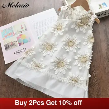 

Melario Summer Girls Casual Dresses Fashion Princess Dresses Flowers Lace Party Dress Wedding Dress Flower Princess Dress