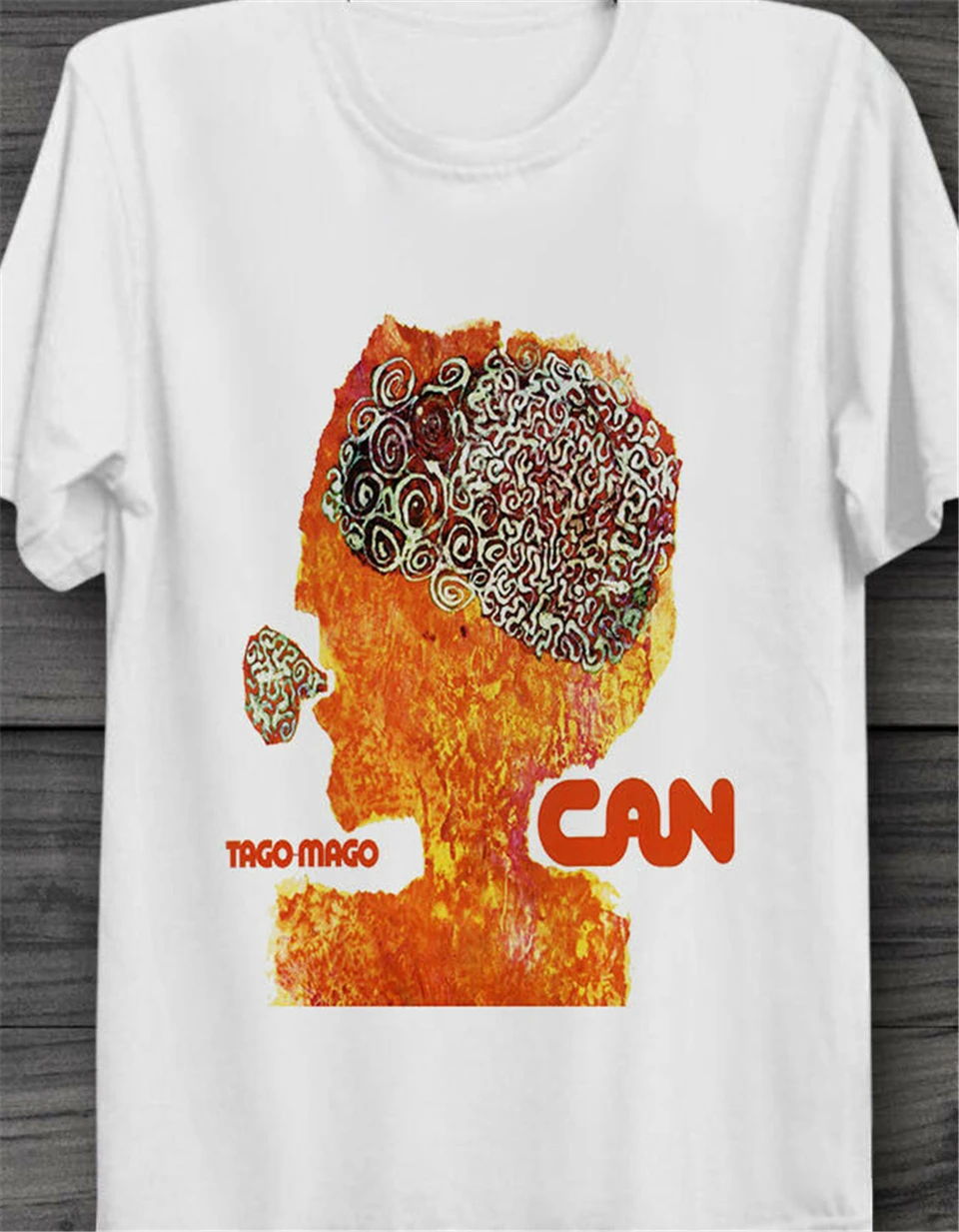 Can Tago Mago German Krautrock Retro Cool Hipster Vintage T-Shirt B250 Gym sportswear Tops Tee Shirt | Мужская одежда