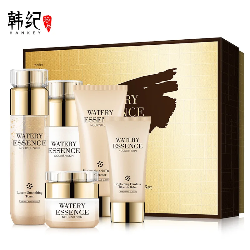 

Han Ji Luxury Yan Golden Five Pieces Set Skin Care Product Set Oil-control Moisturizing Pores Cosmetics Set Genuine Product