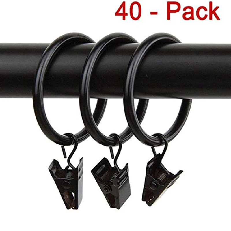 40 шт. зажимы для штор из нержавеющей стали с крючками для зажим для подвешивания вешалки желоба крючки для вечерние светильник для струн открытый проволочный держатель