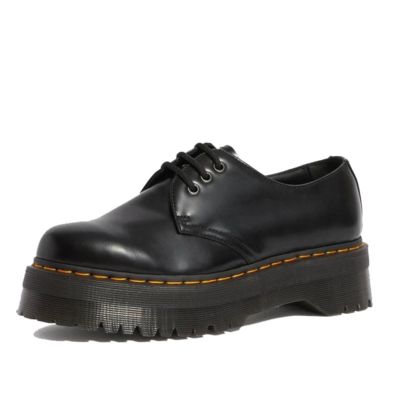 Martens zapatos de cuero genuino Dr.boots para mujer, de aumento cuádruple, 1461, 8053|Botas hasta el AliExpress