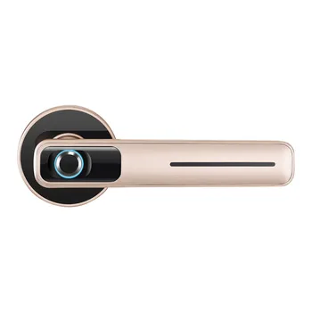 

Hotel Home Security Door Lock Anti Theft Easy Install Handle Aluminum Alloy Smart Fingerprint Bedroom Office Room Keyless Entry