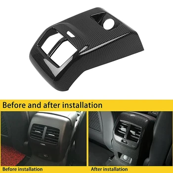 

Carbon Fiber Rear Armrest Air Conditioner Vent Outlet Frame Cover Trim for Ford Focus 2019-2020 MK4 Car Styling