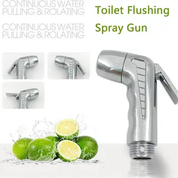 

New Handheld Bathroom Toilet Flushing Shower Head Stainless Nozzle Nozzle Steel Water Accessories Toilet W0N4