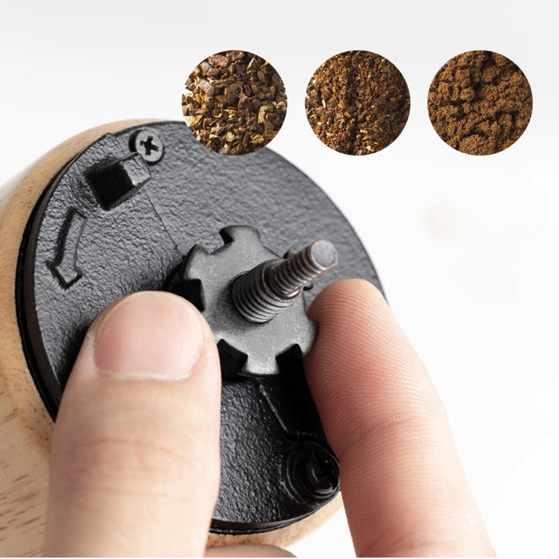 CAFEDE KONA ручная кофемолка с регулируемой настройкой коническая мельница для заусенцев кофемолка для французского капельного кофе Mokapot