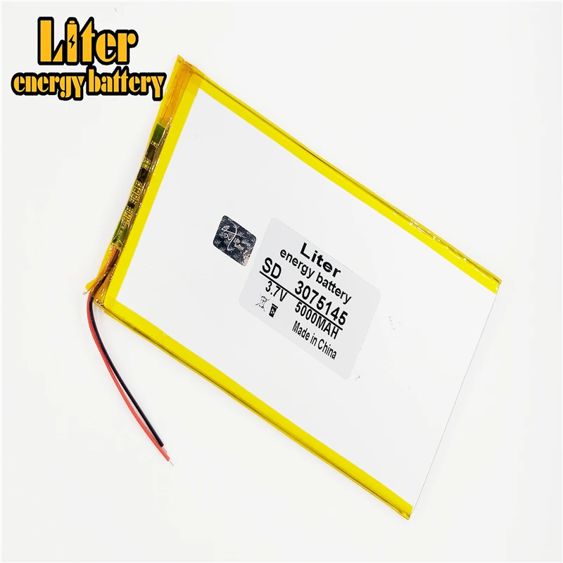 

3.7V,5000mAH,[3075145] Polymer lithium ion / Li-ion battery for TOY,POWER BANK,GPS,mp3,mp4,cell phone,speaker