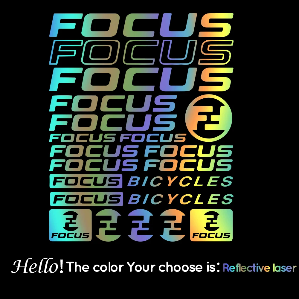 custom bumper stickers Waterproof and Sunscreen Kit Compatible for Focus Bicycle Frame Vinyl Decals Sticker Set Mountain Bike Road31cm*x25cm funny car decals Car Stickers