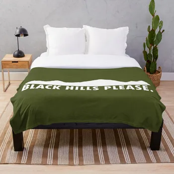 

Black Hills Please Throw Blanket Soft Sherpa Blanket Bed Sheet Single Knee Blanket Office Nap Blanket