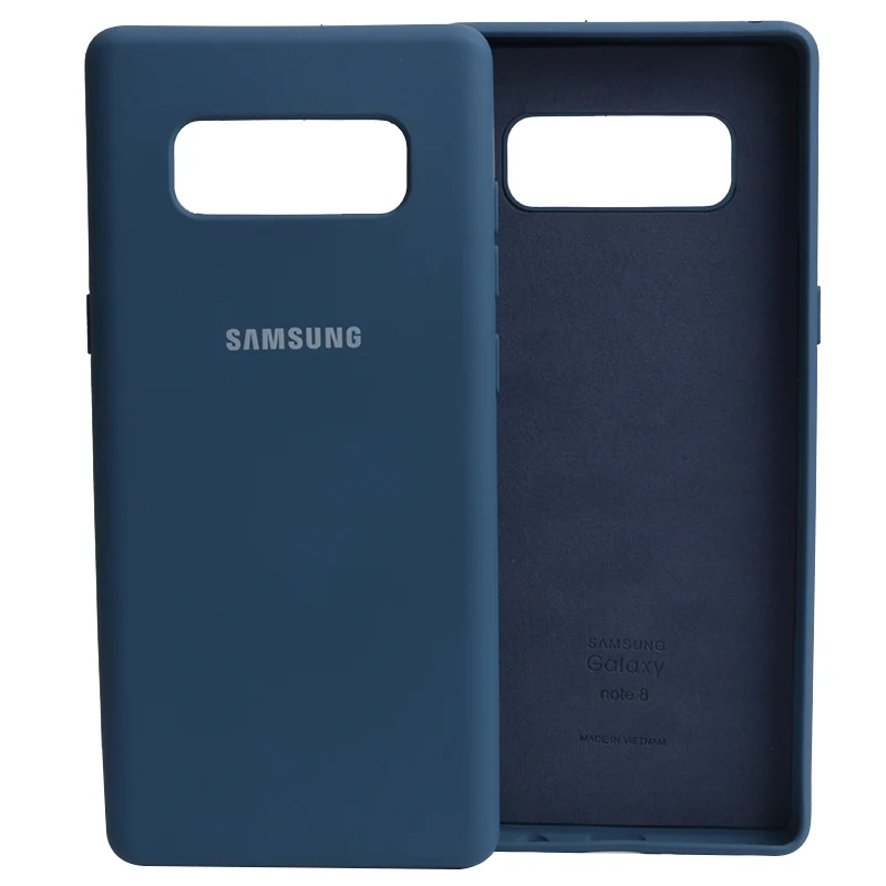 Samsung Galaxy Note 8 Liquid Silicone Case TPU Silky Soft-Touch Shell For Galaxy Note8 Full Protective Back Cover smartphone pouch