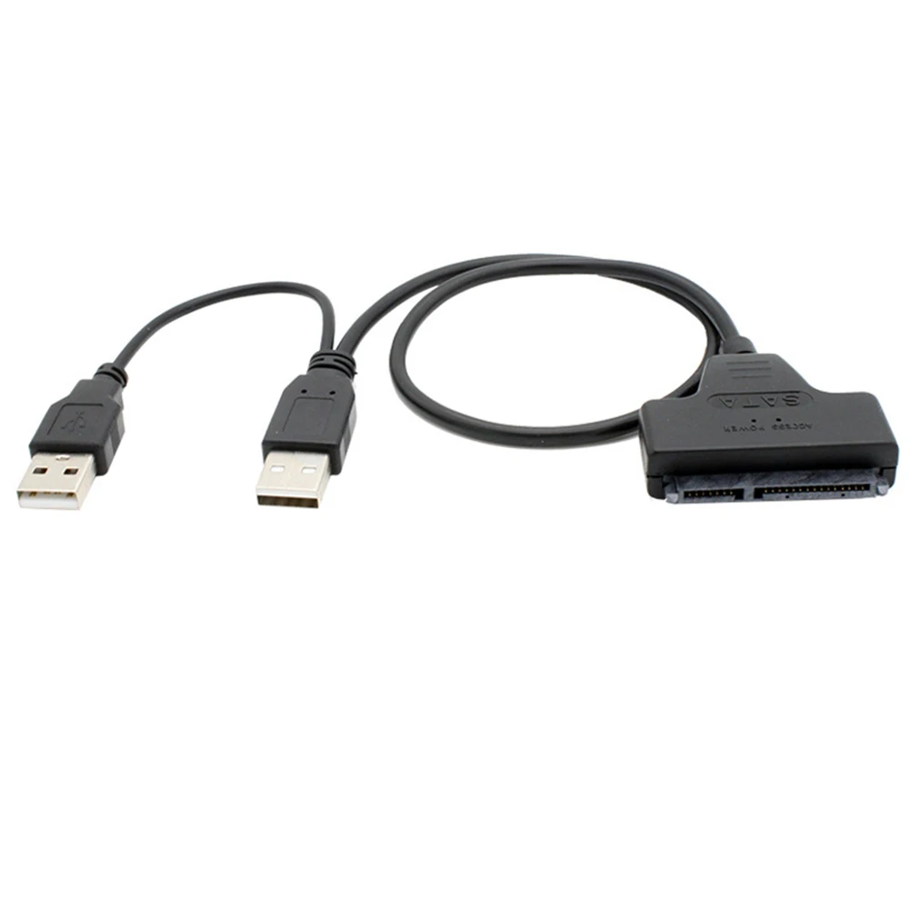 Жесткий диск конвертер USB 2,0 адаптер SATA 7+ 15 Pin кабель для 2,5 дюймов жесткий диск для ноутбука