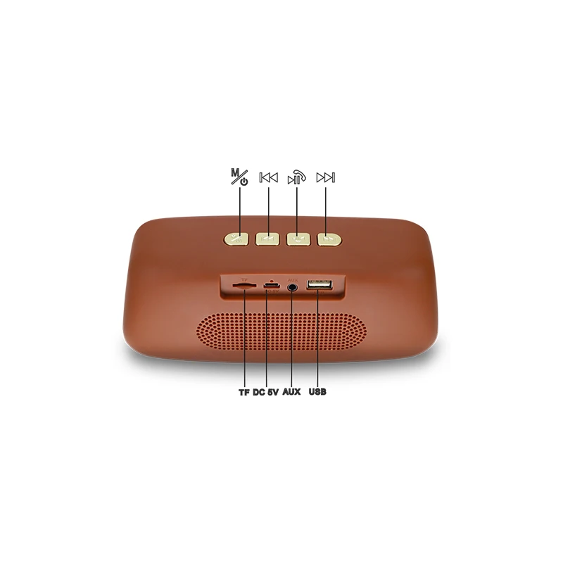 Bluetooth динамик портативный винтажный Мини Bluetooth динамик Ностальгический тяжелый бас стерео объемный с USB/SD/AUX/FM/BT