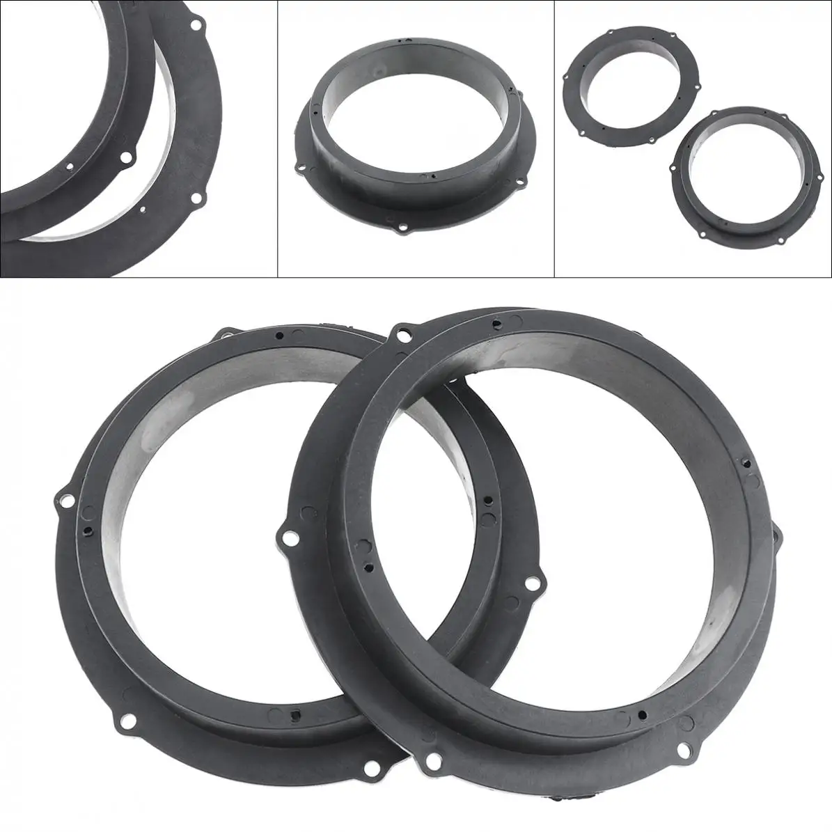 2Pcs Speaker Gasket Waterproof Quake Proof Plastic Solid Washer Adapter BracketSpeaker Mount Plates for Volkswagen Magotan Skoda