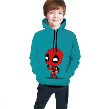 

2019 Anime Hoodie Avengers Deadpool Costume for Kids Venom Action Figure Clothes Avengers Endgame 3D Print Jacket Sweatshirts