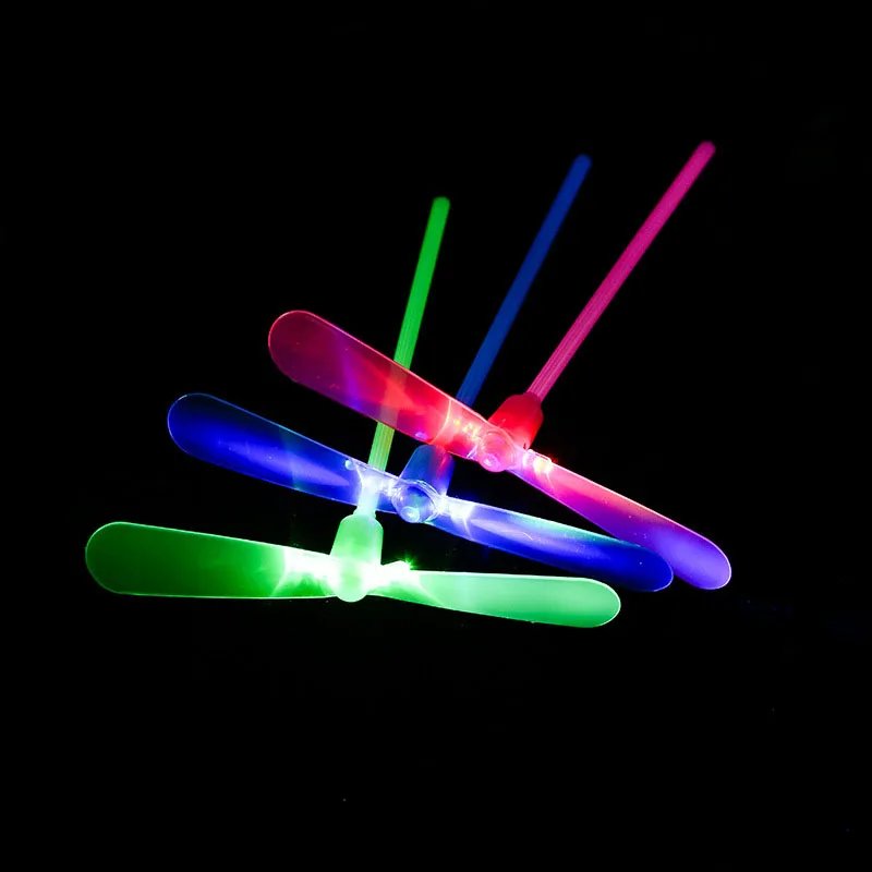 Fashion Glow 100pcs Party Fun Decoration Amazing Led Light Growing Dragonfly Flying Toys Outdoor Sports Toys Flash Brithday Gift (6)