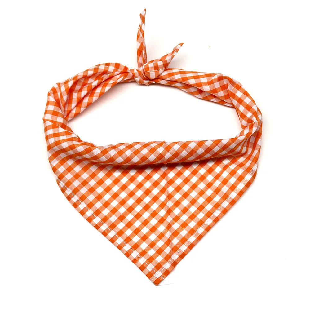 Title 10, Dog Triangle Scarf Plaid Style Puppy Cat Dog Ba...