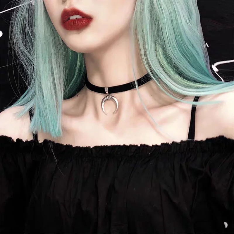 Korean Fashion Velvet Choker Necklace for Women Vintage Sexy Lace Necklace with Pendants Gothic Girl Neck Jewelry Accessories - Image 6