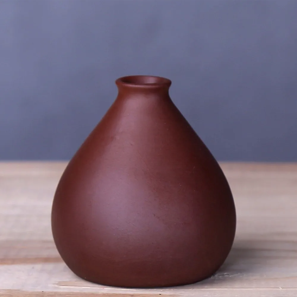 Creative Ceramic Flowers Vase Home Decor Plant Pot Modern Nordic Style Vase Decoration Art Retro Home Garden Craft Ornaments 10