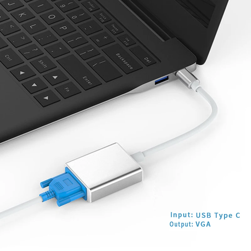 USB3.1 type C штекер для VGA Женский адаптер Plug and Play до 10 Гбит/с передача данных для нового MacBook, Surface Pro Chromebook Pixel