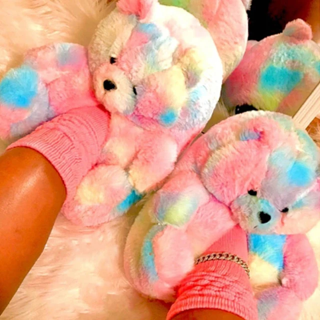 Summer Parent-Child Cartoon Bear Slippers Women Cotton Linen Open Toe Shoes  - China Cotton Slipper and Plush Slipper price | Made-in-China.com