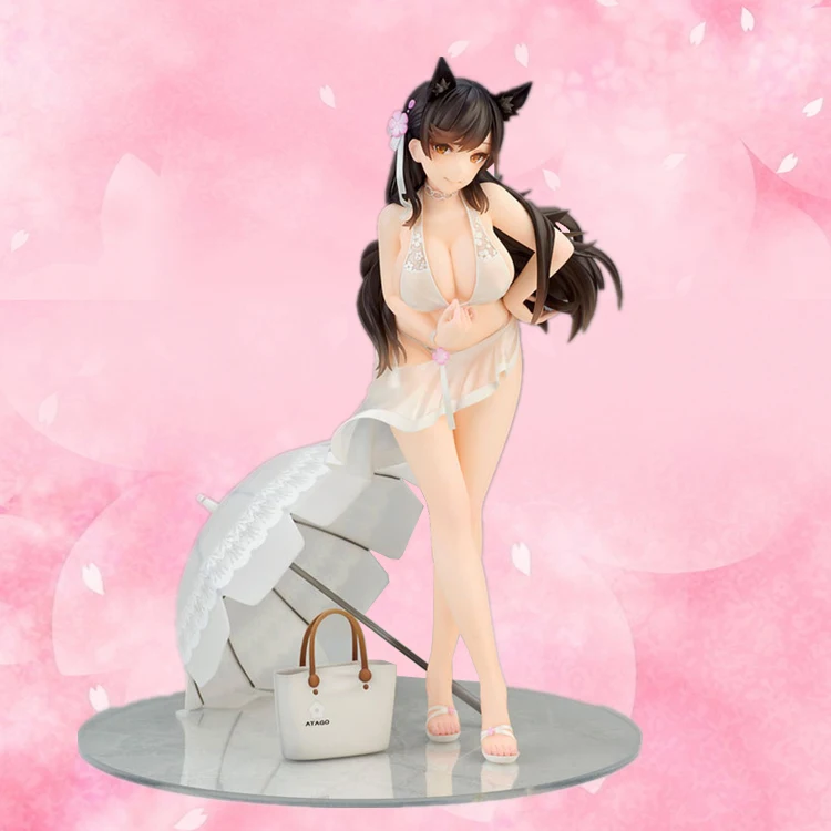 Игра знаменитый owaaranai Ochakai Azur Лейн Акаги ПВХ фигурка IJN Atago модель игрушки Аниме B19 - Цвет: 22cm with opp bag