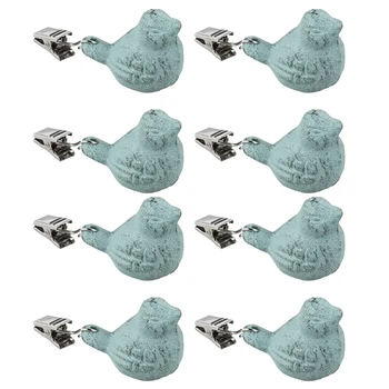 

TOP 8PCS Iron Tablecloth Weights, Tablecloth Clamps Clips,Table Cloth Cover Clamps for Home Garden Party Wedding Picnic