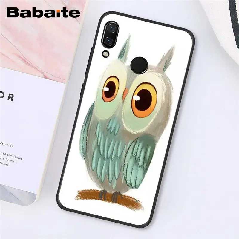A4 Babaite животного Сова чехол для телефона для Xiaomi Redmi8 4X 6A S2 Go Redmi 5 5Plus Note4 5 7 Note8Pro - Цвет: A4
