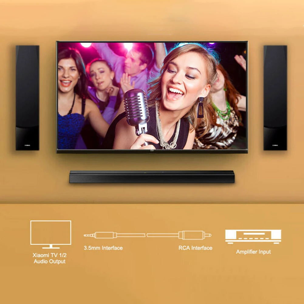 Câble Audio vidéo Coaxial numérique stéréo SPDIF RCA à 3.5mm Jack mâle pour HDTV ► Photo 3/6