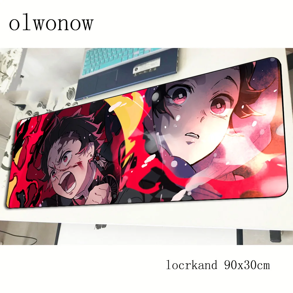 Коврик для мыши Kimetsu no Yaiba большой игровой коврик 900x300x3 мм|Коврики мышей| |