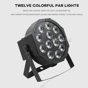 

12x12W RGBW 4 in 1 Led Par Light Or RGBWA 5 in 1 RGBWA UV 6 in 1 Effect Light Colorful Par Light With DMX Control Stage Lighting