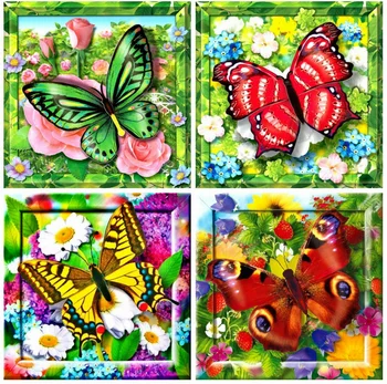

Yikexin 5D Diamond Painting Butterfly New Arrivals Diamodn Embroidery Animals Cross Stitch Handmade Art Wall Decoration