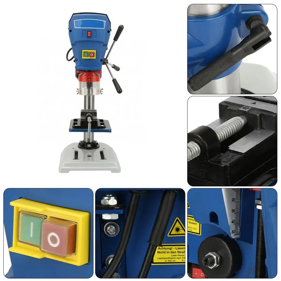 Электрический сверлильный станок 9 темп пресс инструмент набор для дерева