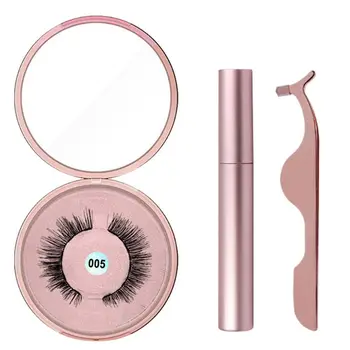 

Magnetic Eyeliner Liquid Magnet False Eyelashes Kit Waterproof Reusable Long Lasting False Lash With Tweezer Set Makeup Cosmetic