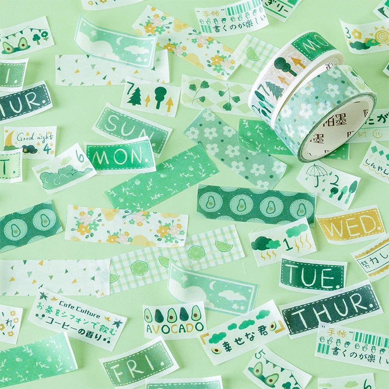 Милый авокадо девушка серии пуля журнал декоративные клейкие ленты маскировки васи клейкие ленты DIY Скрапбукинг Стикеры этикетки канцелярские принадлежности