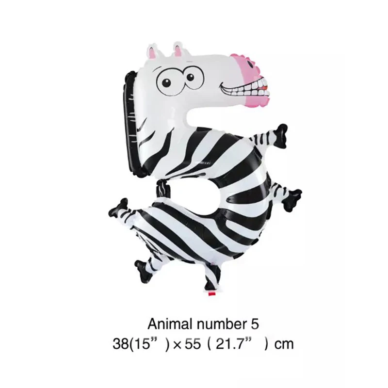 balloon 1pcs Для вечеринки в стиле сафари, тропический дождь, животные, Одноразовые столовые наборы, для вечеринки в честь Дня рождения, в джунглях, вечерние принадлежности для мальчиков, подарок на день рождения - Цвет: balloon 1pcs