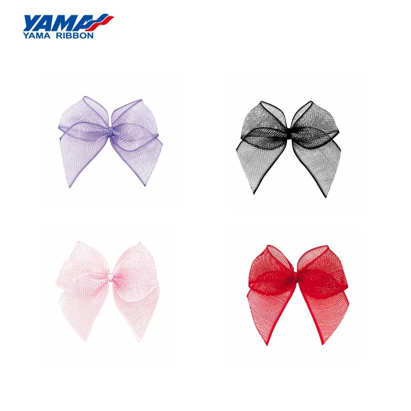 

YAMA Wide 26mm±3mm High 25mm±3mm Bow Organza Ribbon 200pcs/bag for Apparel Hair Accessories DIY Party Decoration