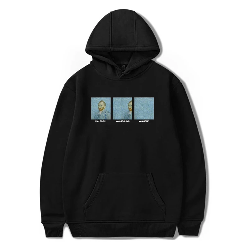 Винсента Виллема ван гога Забавный принт повседневные толстовки Мужская мода Swag Известный рисунок Harajuku Автопортрет Мужская толстовка WY17