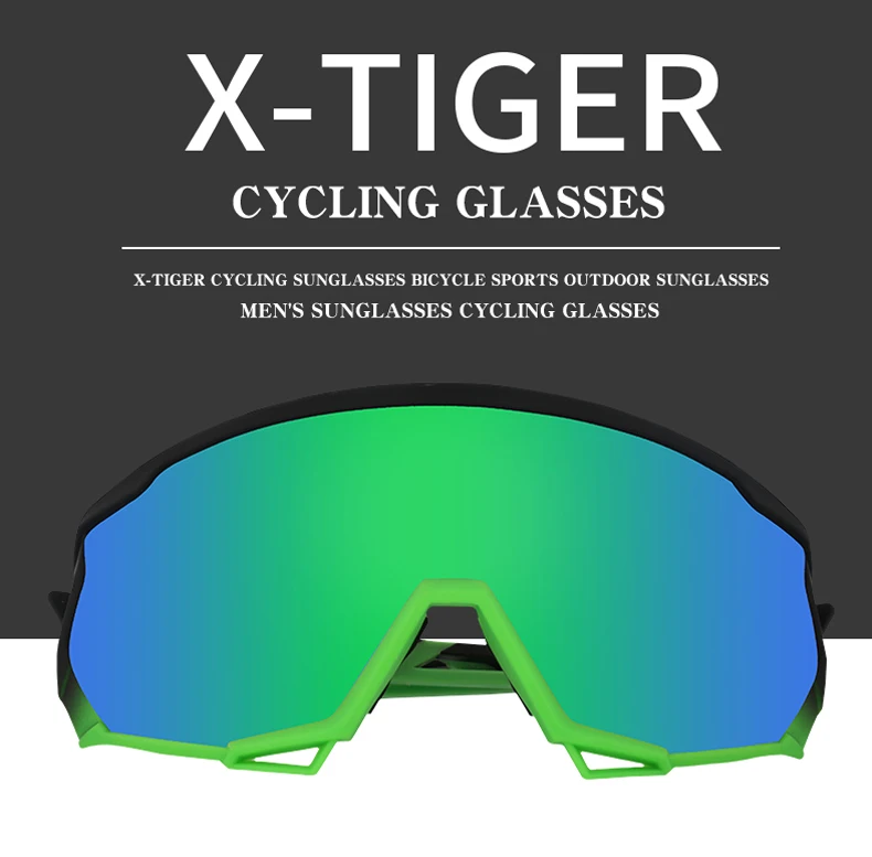 X-TIGER Wind Cycling Glasses 5 Lens Polarized Outdoor Sport Bicycle Glasses MTB Mountain Bike Sunglasses Goggles Cycling Eyewear