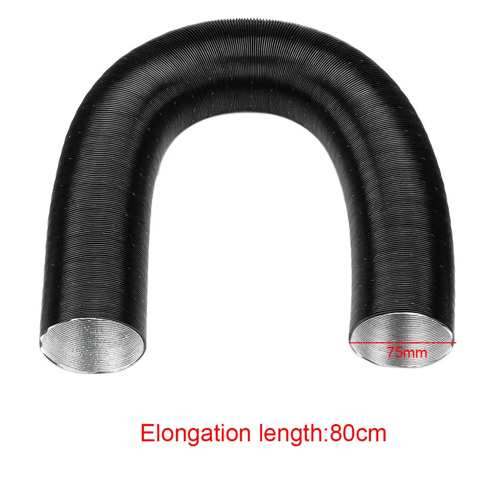 42/60/75mm Combustion Warm Heater Repair Replacement Part Parking Aluminum Foil Duct Car Accessories Spare Air Inlet Pipe Ripple