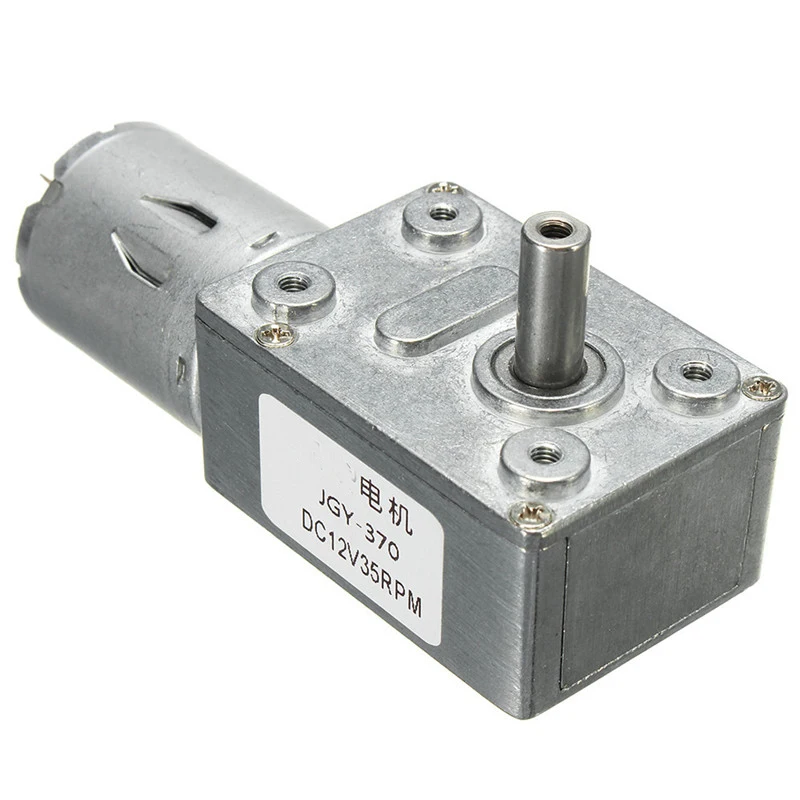 DC 12V 35/60/65/110/220rpm Высокий крутящий момент турбинный червячный привод редуктор коробки двигателя