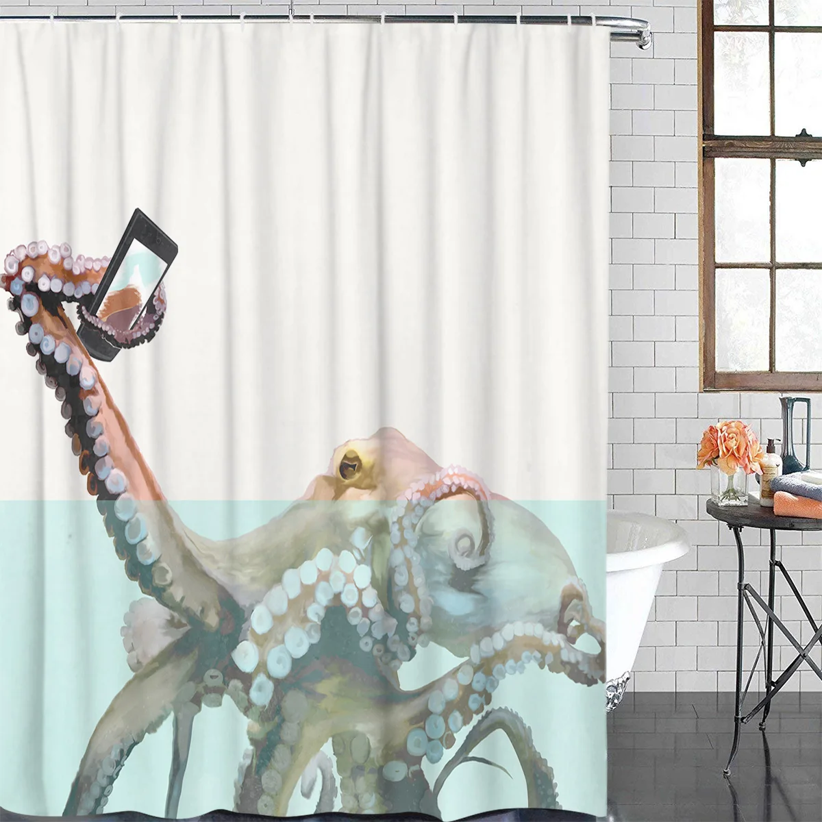 Cthulhu Осьминог сфотографировать занавески для душа декор для ванной комнаты ткань занавески для душа Декор для дома