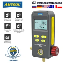 Цифровой измеритель давления AUTOOL LM110, прибор для измерения давления в автомобиле, подходит для охлаждения трубопроводов Цифровой измеритель давления AUTOOL LM110, прибор для измерения давления в автомобиле, подходит для охлаждения трубопроводов