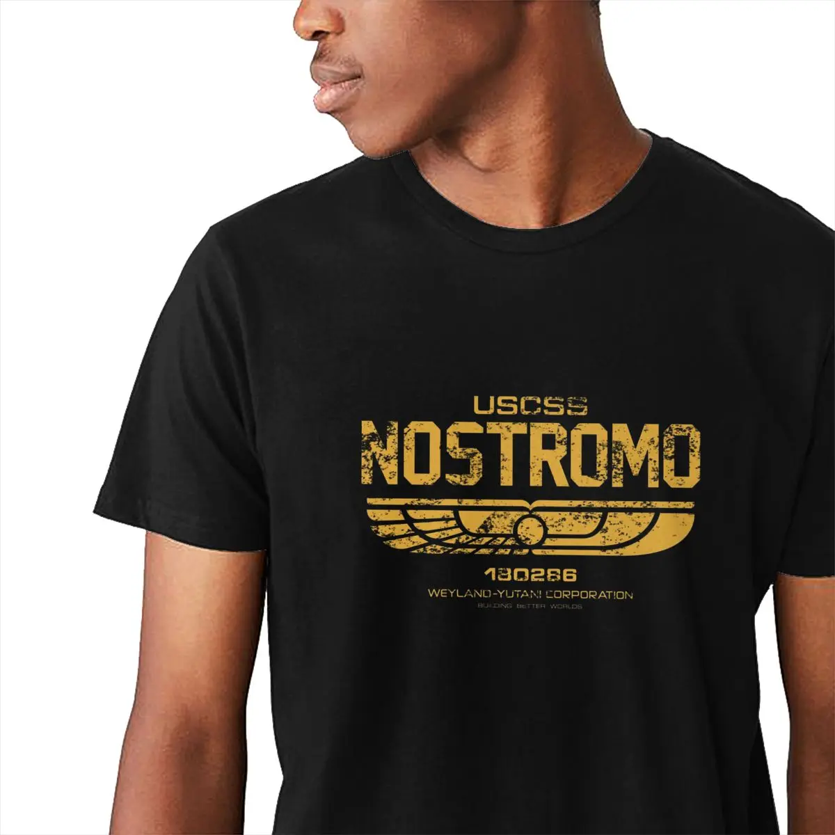 Классическая футболка с круглым вырезом nostomo Crew Alien convenant для мужчин из чистого хлопка La Camiseta S-6XL