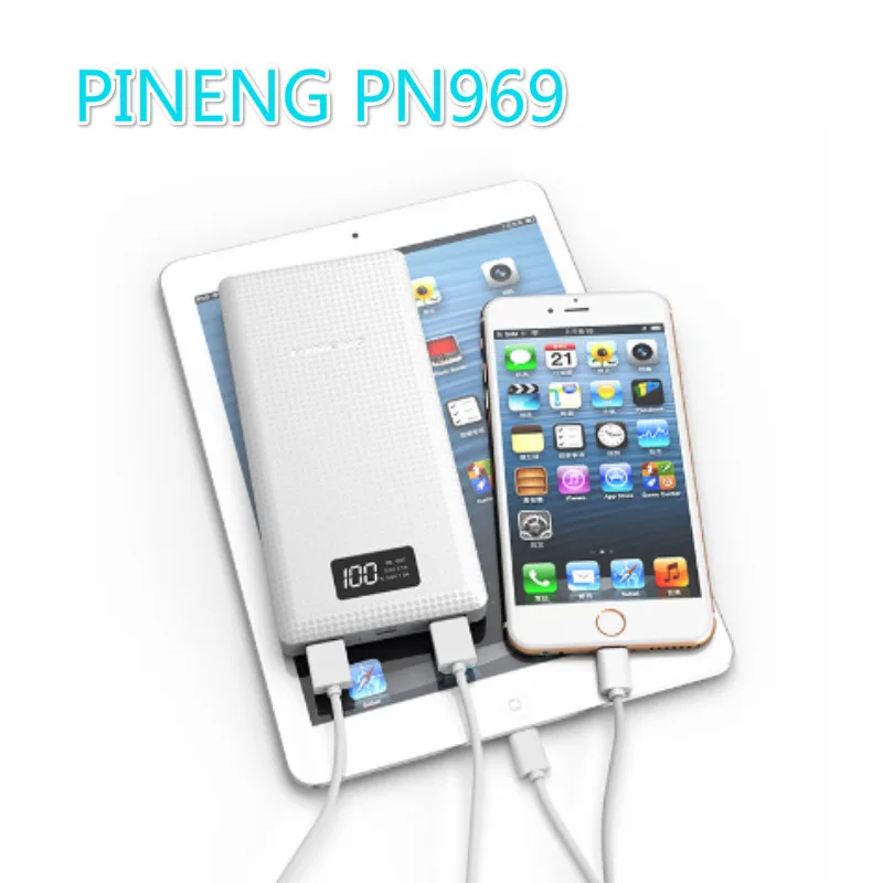 Внешний аккумулятор PINENG PN 969 на 20000 мА · ч с двумя USB портами|Внешние аккумуляторы| |