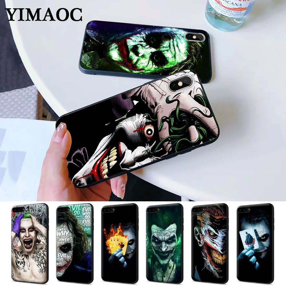 

Joker On Sale Luxury Cool Silicone Case for iPhone 5 5S 6 6S Plus 7 8 X XS Max XR