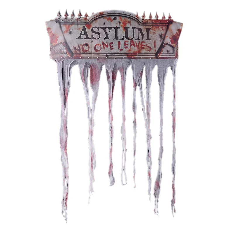 

Halloween Bloody Doorway Curtain Decorative Creepy Cloth Haunted House Horror Decoration Halloween Theme Party Supplies