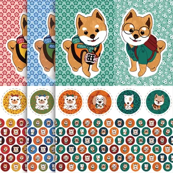 

110cmX76cm Cartoon Dog Printed Fabric Cotton Fabrics for Sewing Patchwork Accessries DIY Handmade Cushion Bag Material Clothing