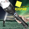 Super Powerful Xlamp XHP70.2 XHP90 LED Flashlight LED Torch USB XHP50 Lamp Zoom Tactical Torch 18650 26650 Rechargeable Battey ► Photo 1/6