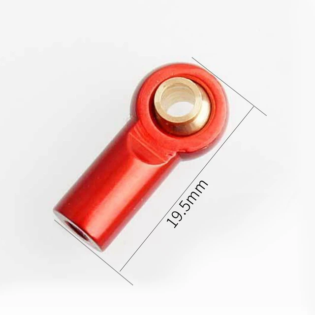 10Pcs M3 Ball Joint Link Bar Rod Seals Ball Head Tie Rod End For 1/10 Rc Truck Car Truck Buggy Red 5