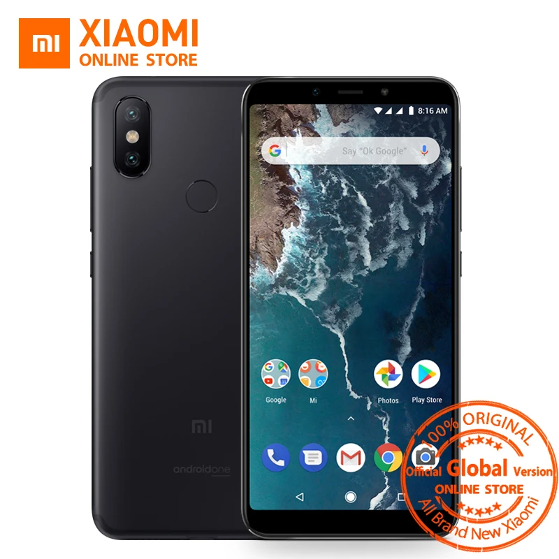 Глобальная версия Xiaomi Mi A2 4 ГБ 32 5 99 &quot18:9 полноэкранный Snapdragon 660 Восьмиядерный AI